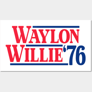 Waylon and Willie '76 Posters and Art